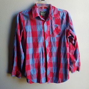 NWOT Woolrich Plaid Boys Button Down, XL 14/16